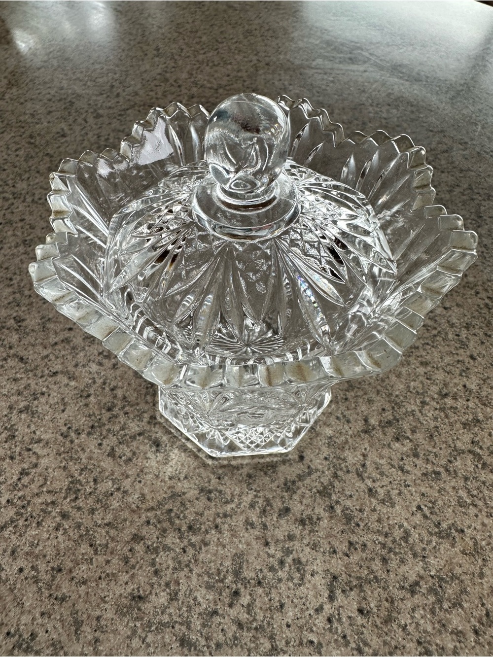 Mikasa Studio Nova Crystal Glass Sugar Bowl